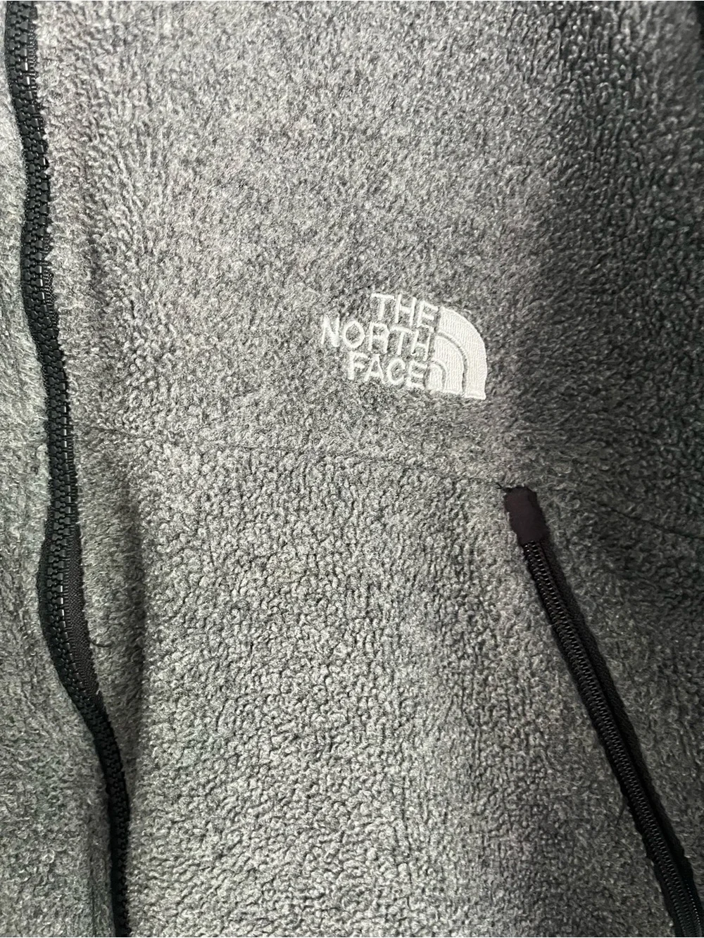 The North Face Men's Gray Zip-Up Fleece Jacket
